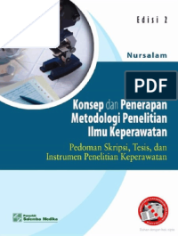 Konsep dan Penerapan Metodologi Penelitian Ilmu Keperawatan